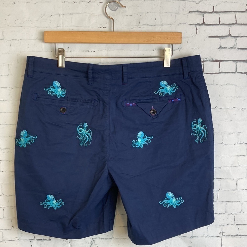 Lords Of Harlech NWT Edward Lux Blue Shorts 34 Academia Golf Tennis Prep Preppy - Picture 9 of 16